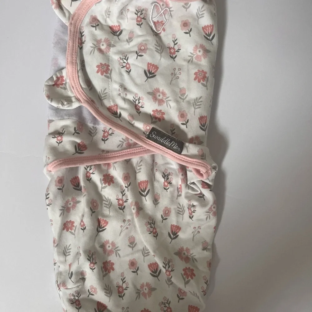 SwaddleMe Floral Kids Pajamas Sleep Sack - Pink and White